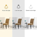 Joccun Chair Covers for Dining Room Set of 6, Dining Chair Slipcovers Stretch Dining Room Chair Covers Seat Protector,Washable Parsons Chair Cover for Home,Hotel,Banquet(Tan,6 Pack) by CozyNest Decor