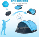 Night Cat Pop-up Beach Tent: Large Sun Shade Shelter for 2-4 Persons Picnic Sport Activities by TinyTreasures Baby Boutique