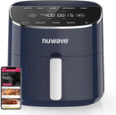 Nuwave Brio Plus Air Fryer 8 Qt, New & Improved, PFAS-FREE, 7 Digital One-Touch Cook Functions that AIR FRY, BAKE, ROAST, DEHYDRATE, TOAST, REHEAT, PREHEAT, 150 Presets, 50°F~400°F (Deep Blue) by CozyNest Decor