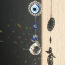 Handmade Crystal Angel Suncatcher Hanging Turkish Blue Evil Eye Protection Pendant and Good Luck Charm Gift by GreenHaven Gardens