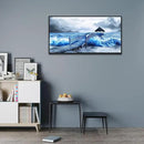 ZUITINGHUA Black Framed Canvas Wall Art For Living Room Wall Decor For Bedroom Office Wall Decoration Ocean Landscape Paintings Black And White Pictures Artwork Room Aesthetic Home Decor 20x40 In by CozyNest Decor