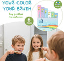 Kids Bamboo Toothbrushes, BPA-Free Soft Bristles, Eco-Friendly Natural Wooden Toddler Toothbrush, 6-Pack Travel Toothbrushes Set for Children by TinyTreasures Baby Boutique