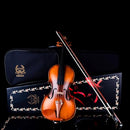 Rhythm Violin Set for Beginners,Acoustic Violins Starter Kit Package for Student,Beginners Fiddle with Hard Case, Rosin, Shoulder Rest, Bow, and Extra Strings (NATURAL, 1/4) by TinyTreasures Baby Boutique