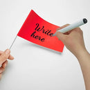 Zozen 50Pack Red Marking Flags, Writable/15x4x5 Inch, Yard Flags for Lawn & Irrigation & Landscape & Sprinkler & Survey & Dog Training. by GreenHaven Gardens