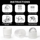 Crystal Whiskey Glasses Set of 2 with Ice Ball Molds, 11 Oz Old Fashioned Glasses Packaged in Giftable Box, Twisted Style Bourbon Glasses Gifts for Men, Stylish Whiskey Glasses Set by CozyNest Decor