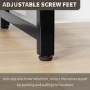 PayLessHere | 47 Inch Computer Desk | Brown | Office Desk with Metal Frame, Adjustable Feet | Water-Resistant, Scratchproof Surface | Sturdy Writing Table for Home Office or Study | Pack of 2 by CozyNest Decor