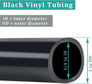 Black Vinyl Tubing 3/4” ID × 1” OD - 10 Feet PVC Flexible Plastic Tube Hybrid Hose, Transfer Water Air Oil for Pond Fountain Garden, Non-toxic and BPA free by GreenHaven Gardens