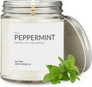 1OAK Soy Wax Scented Candles - Peppermint Candle - Scented Candles for Home (7oz.) by CozyNest Decor
