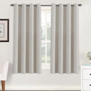 H.VERSAILTEX Premium Blackout Thermal Insulated Room Darkening Curtains for Bedroom/Living Room - Classic Grommet Top (2 Panels, Stone, 52 Inch by 63 Inch) by CozyNest Decor
