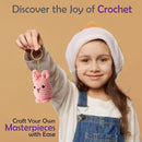 A-URA Learn to Crochet Kit for Beginners Kids and Adults, Premium 4 Animal Pattern Beginner Crochet Kits with Easy Tube Yarn & Step-by-Step Video Tutorials (Forest Friends–Standard Size) by TinyTreasures Baby Boutique
