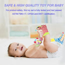 BLOOBLOOMAX Wrist Rattles Foot Finder Rattle Toy for 0-4 Months Baby, Feet Leg Ankle Socks Arm Hand Bracelet Shaker for 4-8 Months Infant boy & Girl, Gift Set for 0-1 Years Newborn Babies (5 pcs-B) by TinyTreasures Baby Boutique