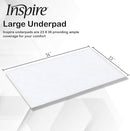 Inspire Washable and Reusable Incontinence Chair or Bed Pads | 3 Pack Waterproof Mattress Pad Chucks Pads | Reusable Bed Pads Washable Waterproof Chux Pads | Pee Pads for Adults Use As Pet Pad by TinyTreasures Baby Boutique