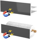 Magnetic Spice Rack for Refrigerator Moveable Magnetic Shelf Organizer with Paper Towel Holder Kitchen Refrigerator Storage Rack Fridge Magnet Organizer,White,3 Packs by CozyNest Decor