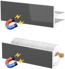 Magnetic Spice Rack Moveable Magnetic Shelf Organizer for Kitchen Refrigerator Microwave Oven Storage Rack Fridge Magnet Organizer,White,4 Packs by CozyNest Decor