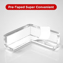 8 Pack Corner Guards Baby Proofing Furniture Corner & Edge Safety Bumpers Corner Covers Protectors Baby Proof Bumper & Cushion to Cover Sharp Furniture & Table Edges (L Shape) by TinyTreasures Baby Boutique