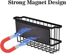 Magnetic Storage Basket, Black Magnetic Towel Basket with Strong Magnet for Kitchen Laundry Room Office School Organization and Home Dryer Ball Storage, 11.02"x3.15"x5.91" by CozyNest Decor