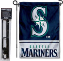 WinCraft Seattle Baseball Garden Flag with Stand Holder by GreenHaven Gardens