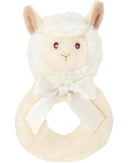 Bearington Collection Baby Lil’ Alma, 5.5 Inch Plush Llama Stuffed Animal Soft Rattle by TinyTreasures Baby Boutique