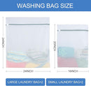 4Pcs Mesh Laundry Bags for Delicates（ 2L,2XL ）,Laundry Bags Mesh Wash Bags,Laundry Bag For Washing Machines,For clothes, pants, skirts, outerwear, anti knot by TinyTreasures Baby Boutique