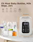 Bear Baby Bottle Warmer, Milk Warmer Breastmilk Bag Formula Fast Warming for New Born Baby Bottles, with Time Temp Control Automatic Shut Off at Home Use by TinyTreasures Baby Boutique