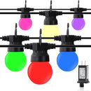 Outdoor String Lights 12 feet G50 Anti-Fall Waterproof Retro lampshade IP65 Waterproof 6 Color Lights Suitable for Garden Parties More Dazzling by GreenHaven Gardens