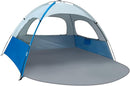 NXONE Beach Tent Sun Shade Shelter for 3/4/6 Person Person with UV Protection, Extended Floor, 3 Mesh Roll Up Windows & 8.0/8.5mm Fiberglass Rods丨Carry Bag Included by TinyTreasures Baby Boutique