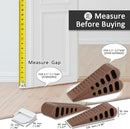 JQK Rubber Door Stopper Wedge, Bronze 3 Pack Soft TPR Premium Door Stops for Bottom of Heavy Duty Door on Tile, Concrete, Carpet, Wooden Floor, DSB61-ORB-P3 by TinyTreasures Baby Boutique