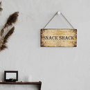 SENJIAN Rustic Snack Shack Wood Decor Sign, Retro Snack Shack Printed Wood Sign Wall Art, Hanging Door Sign, Decorative Wood Sign Home Decor 12" x 6" by CozyNest Decor