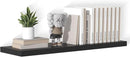 40 Inch Floating Shelf 1 Pack Large Floating Shelves for Wall No Drilling Accessories Included Deep Wall Shelves for Living Room Kitchen Farmhouse 40" W x 12" D x 1.2" Black by CozyNest Decor