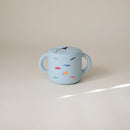 mushie Silicone Snack Cup | Spill Proof Food Container for Toddler and Baby (Retro Cars) by TinyTreasures Baby Boutique