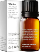 Gya Labs Cilantro Essential Oil for Diffusers - 0.34 Fl Oz - 100% Natural Cilantro Oil for for Skin, Massage, Aromatherapy & Candle Making Scent by CozyNest Decor
