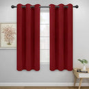 Easy-Going Blackout Curtains for Bedroom, Solid Thermal Insulated Grommet and Noise Reduction Window Drapes, Room Darkening Curtains for Living Room, 2 Panels(42x72 in, Christmas Red) by CozyNest Decor