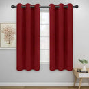 Easy-Going Blackout Curtains for Bedroom, Solid Thermal Insulated Grommet and Noise Reduction Window Drapes, Room Darkening Curtains for Living Room, 2 Panels(42x63 in, Christmas Red) by CozyNest Decor