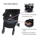 German Designed Universal Stroller Footmuff, 2 Way Zippers Style Easy for Baby in&Out, Length Extensible,Temperature Adjustable Footmuff Fits Baby Growth,Reflective Strips Around Bunting Bag by TinyTreasures Baby Boutique