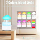 Rain Cloud Humidifier, Rain Humidifierrain Humidifier Water Drip, Water Drip Rain Sounds for Sleeping, Mushroom Waterfall Lamp, Desk Humidifiers for Office (white) by TinyTreasures Baby Boutique