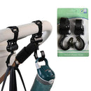 Stroller Hooks, Babyfond 2 Pack of Multifunctional Hooks, 360-degree Rotating Firm Non-Slip Stroller Hook for Buggy, Baby Carrier, Bike Bicycle, Car Headrest by TinyTreasures Baby Boutique