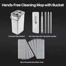 JOYMOOP Mop and Bucket Set, Dust Mops for Floor Cleaning, Wall Mop with 8 Microfiber Mop Head Replacement by CozyNest Decor