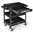 Rolling Tool Cart Mechanic Cabinet Storage ToolBox Organizer with Drawer by DirectDeals
