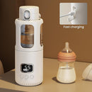 Dollox Portable Bottle Warmer for Travel 12oz Large Capacity Baby Portable Water Warmer for Formula, Breastmilk, Milk, 10000mAh, Wireless, Fast Heating Suitable for Baby Outdoor Travel, Car, Airplane by TinyTreasures Baby Boutique