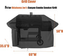 Grill Cover for Oklahoma Joe's Longhorn Combo Charcoal Gas Smokers & Grills - 24203004, Waterproof Outdoor Barbeque Smoker Covers - 36" D x 69" W x 50" H by GreenHaven Gardens