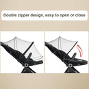 Baby Mosquito Net with Double Zipper Bassinet Stroller Cover for Baby/Stroller/Car Seat/Cradles/Carriers, Easy to Use, Visible Breathable Mesh, Keep Insects/Bugs/Cats Out, Black by TinyTreasures Baby Boutique