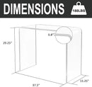 Acrylic Console Table, 37.5” L Thick Modern Entryway Table for Hallway, Living Room, Clear Acrylic Desk, 37.5” W x 29.25” H x 15.25” D, 220LBS Weight Capacity.