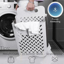 Plastic Foldable Laundry Basket with Handle, 42L Wall Mounted Laundry Hamper Freestanding Dirty Clothes Hamper, Collapsible Laundry Baskets Pop Up Hamper Storage Container for Snacks Dolls by CozyNest Decor