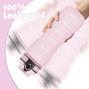 OLDLEY 25 oz Water Bottle, Motivational Water Bottle with Time Marker, Sports Water Bottle With Strap, Leakproof & BPA Free Large Water Bottles for School, Gym, Travel, Outdoor, Tritan,Pink by CozyNest Decor