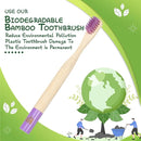 Kids Bamboo Toothbrushes, BPA-Free Soft Bristles, Eco-Friendly Natural Wooden Toddler Toothbrush, 6-Pack Travel Toothbrushes Set for Children by TinyTreasures Baby Boutique