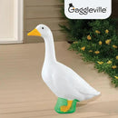Fox Valley Traders Gaggleville Porch Goose Baby Statue – Charming 17" Outdoor Decorative Figurine for Garden, Patio, or Entryway Accent by CozyNest Decor