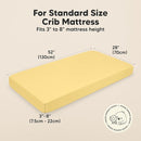 KeaBabies 2-Pack Organic Crib Sheets for Boys, Girls - 52x28 Fitted Crib Mattress Sheet Neutral, Breathable Jersey Cotton Cover for Baby Bed, Toddler Mattress, Soft & Cute Prints (Sunshine) by TinyTreasures Baby Boutique