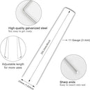 FEED GARDEN 8 Inch 50 Pack Galvanized Landscape Staples 11 Gauge Anti-Rust Garden Stakes Landscaping Fabric SOD Pins Yard Stakes for Weed Barrier Fabric by CozyNest Decor