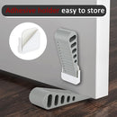 JQK Rubber Door Stopper Wedge, Grey 9 Pack Soft TPR Premium Door Stops for Bottom of Heavy Duty Door on Tile, Concrete, Carpet, Wooden Floor, DSB61-GY-P9 by TinyTreasures Baby Boutique