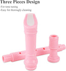 Recorder Instrument for Beginner Kids Adults,8-Hole Soprano Descant Recorder Music Flute with with Cleaning Rod & Leather Case For School Student Home Entertainment(2-Pink Splash-ink) by TinyTreasures Baby Boutique